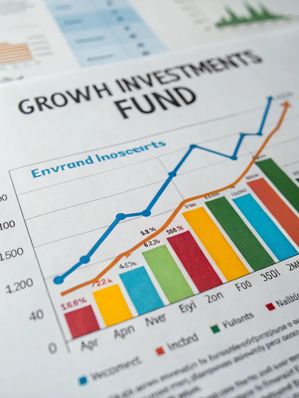 An upward trending financial graph overlaid on images of successful humanitarian projects, illustrating the efficient capital generation and positive outcomes achieved through PCC Global Foundation's funding.